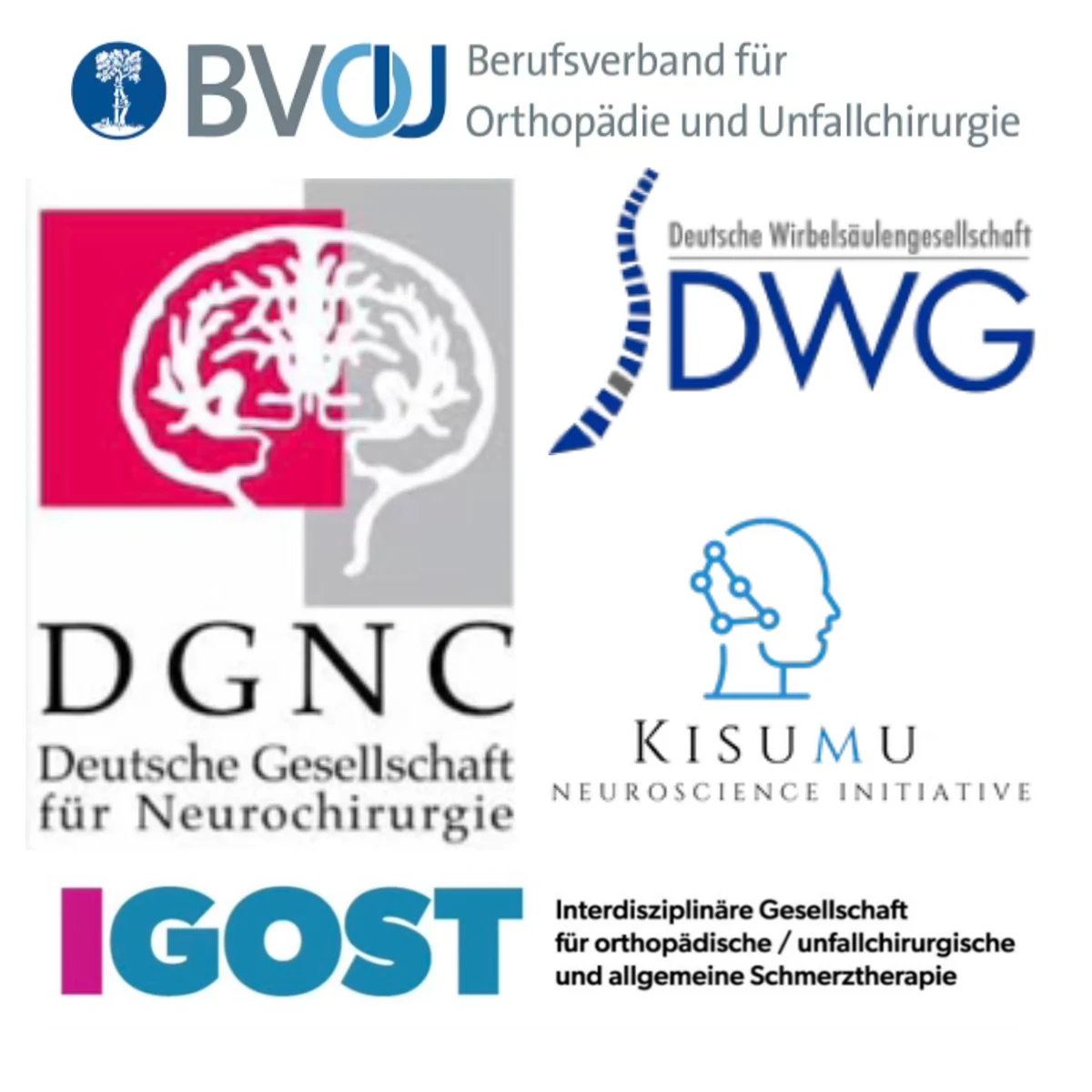 Mitgliedschaften Dr. Timothy Ogutu – BVOU, DWG, DGNC, IGOST, Kisumu Neuroscience Initiative